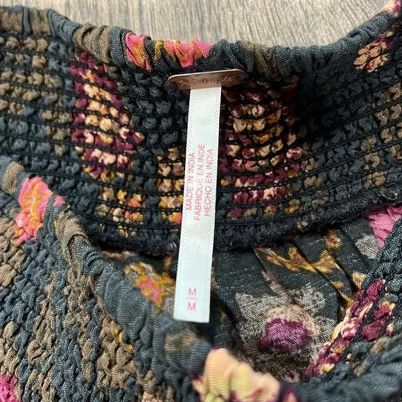 NEW FREE PEOPLE Lolita Maxi Skirt / Wash Black Combo Size Medium - Picture 7 of 9